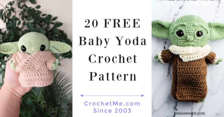 Baby Yoda Keychain Crochet Pattern - Amelia's Crochet