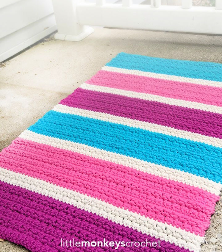 30 Free Crochet Rug Patterns for Beginners Crochet Me