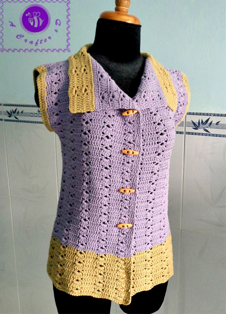 40 Free Crochet Vest Patterns for Beginners Crochet Me