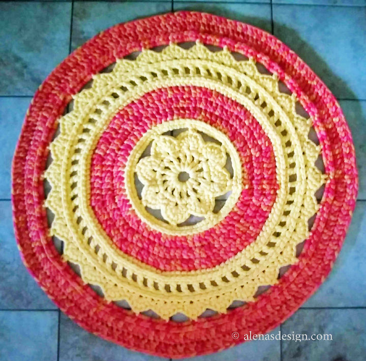 15 Free Crochet Round Rug Patterns Crochet Circle Rug Pattern