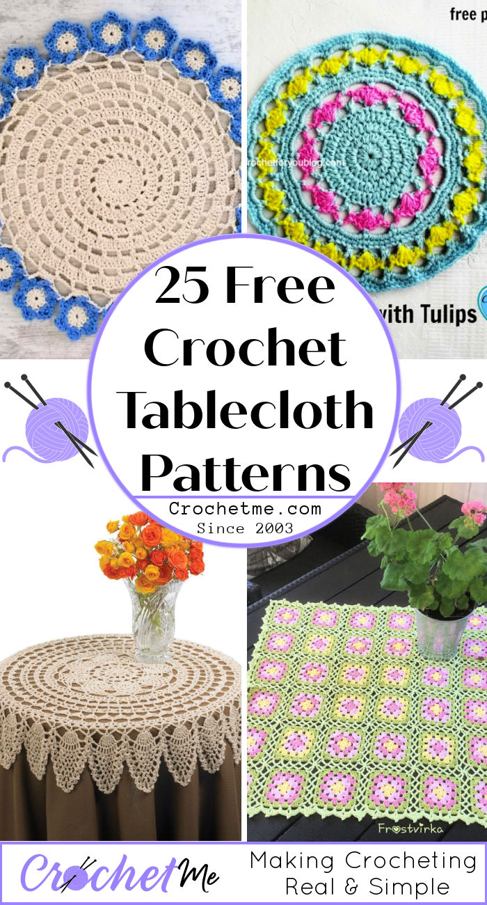 25 Free Crochet Tablecloth Patterns Crochet Me 25 Free Crochet Tablecloth Patterns Crochet Me
