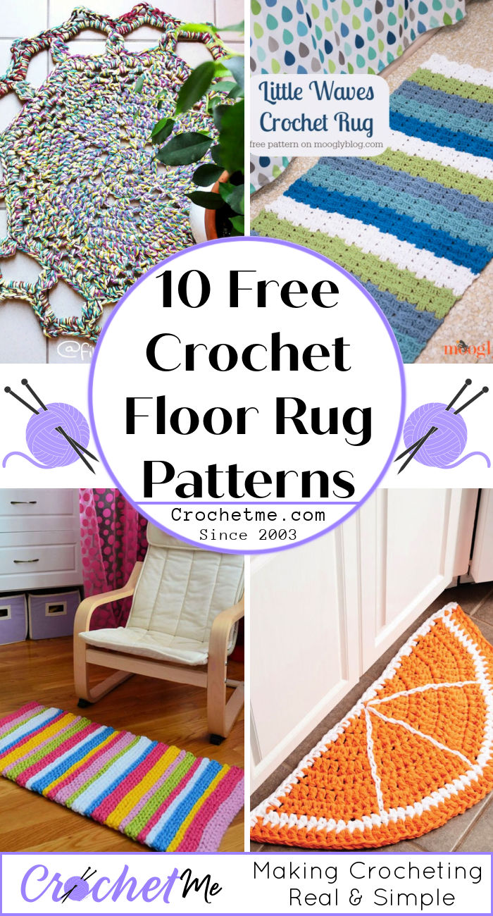10 Free Crochet Floor Rug Patterns Crochet Me