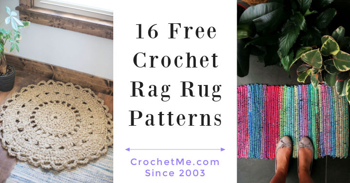 Download 16 Free Crochet Rag Rug Patterns - Crochet Me
