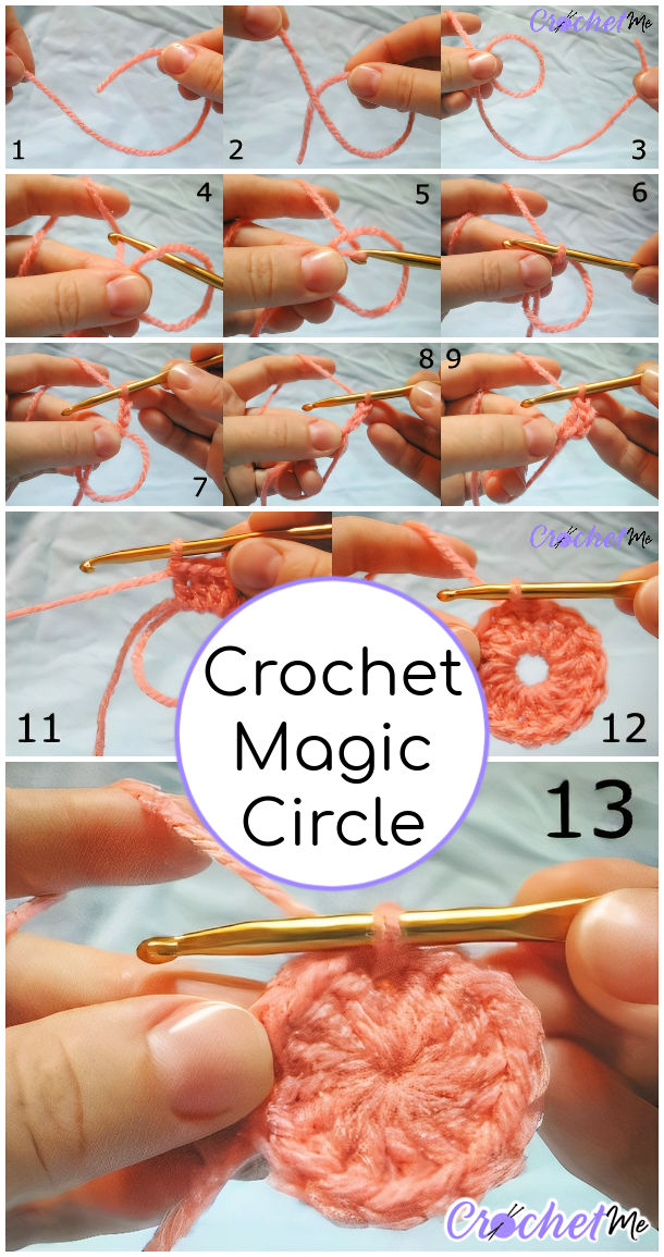 Crochet Magic Circle or Magic Ring (Step by Step Tutorial)