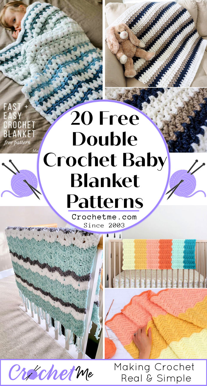 20 Easy Double Crochet Baby Blanket Patterns Free Crochet Me