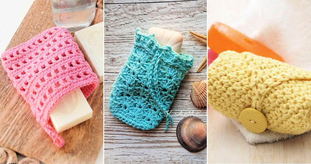crochet soap pouch