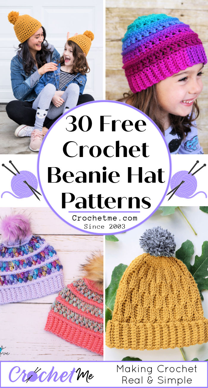 30 Free Crochet Beanie Patterns Learn How to Crochet a Beanie