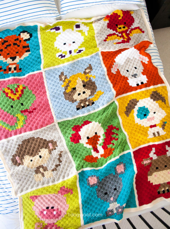 30 Free C2C Crochet Patterns for Beginners - Crochet Me